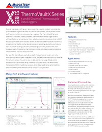 Thumbnail of document Data Sheet - THERMOVAULTX Oven Temperature profiling System